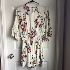 White Floral romper